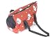 NEW PET TENT CARRIER -RED -CAT ON CLOUD DESIGN PLUSH