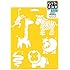 Plaid:Delta Stencil Mania, 7 by 10-Inch, Wild Animals