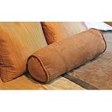 Micro Suede Futon Bolster Cushion (Set of Two) Fabric: Black