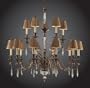 Trump Home by ELK 2466/10+5 15 Light Bedminster Chandelier, Burnt