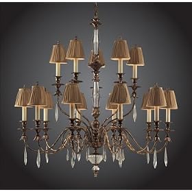 Trump Home by ELK 2466/10+5 15 Light Bedminster Chandelier, Burnt