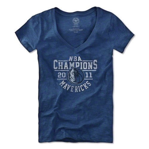 Dallas Mavericks Women's Blue '47 Brand 2011 NBA Champions V-Neck T-Shirt