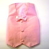 Boy's Pink vest/bow tie Ring Bearer -Formal Wear