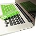 TopCase Lime Green Keyboard Silicone Cover Skin for Macbook 13-Inch Unibody / Macbook Pro 13, 15, 17-Inch with or without Retina Display with Mouse Pad