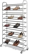Whitmor 6060-3510 Chrome Supreme 50 Pair Shoe Rack