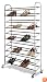 Whitmor 6060-3510 Chrome Supreme 50 Pair Shoe Rack