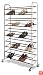 Whitmor 6060-3510 Chrome Supreme 50 Pair Shoe Rack