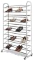 Whitmor 6060-3510 Chrome Supreme 50-Pair Shoe Rack