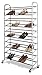 Whitmor 6060-3510 Chrome Supreme 50 Pair Shoe Rack