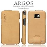 SGP ギャラクシー S 2 ケース ARGOS 【 ビンテージ・ブラウン 】 本革 docomo Galaxy S2 ケース sc 02c