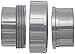 Spears 897 Series PVC Pipe Fitting, Union with EPDM O-Ring, Schedule 80, 3
