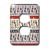 Lee Hiller Designs General Themes - Western Line Dancing - Light Switch Covers - 2 plug outlet cover