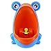 Engaging & Fun - Colorful Frog Boys Potty Training Urinal with Whirling Target - Use a Baby Boy Urinal, Making It Fun, Easy Stress Free to Potty Train a Boy (blue) by MamaKids
