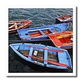 Fishing boats at the harbour in Galicia, Traditional Galician fishing boats - 6x6 Iron On Heat Transfer For White Material