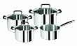 Tefal E97790 PRO SERIES INOX THERMO-SPOT INDUCTION "Gault Millau" PRO SERIES Inox Topf-Set 4-teilig (Kocht�pfe mit Deckel 16, 20, 24 cm; Kasserolle ohne Deckel16 cm )