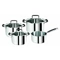 Tefal E97790 PRO SERIES INOX THERMO-SPOT INDUCTION "Gault Millau" PRO SERIES Inox Topf-Set 4-teilig (Kocht�pfe mit Deckel 16, 20, 24 cm; Kasserolle ohne Deckel16 cm )