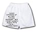 White Boxer Short with I have opinions of my own - strong opinions - but I don t alwa...