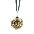 Handmade Murano Pendant - Peacock Brown