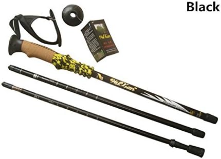 1 Pole of Nordic Walking Canes Outdoor Ultralight Walking Poles Telescopic Trekking& Hiking Poles Anti Shock Walking Sticks - yellow