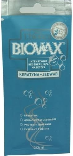 Biovax Regenerating Hair Mask Keratin + Silk 20 Care Yours Hair