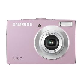 Samsung L100 8.1MP 3X Zoom Optical zoom Digital Camera (Pink). by Samsung