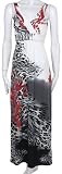 Exotic Animal Print and Paisley Graphic Print V-Neck Empire Waist Maxi / Long Dress ( Free Shipping! )