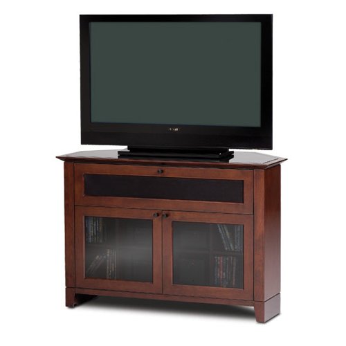 BDI Novia Corner 8421, Single Wide Enclosed Corner Cabinet - Cocoa Stained Cherry