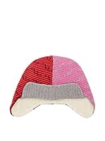 Marc by Marc Jacobs Gorro Lana Slash Chevron (Rojo / Gris / Rosa)
