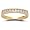 14k Yellow Gold Diamond Channel Set Ring (1/4 cttw, I-J Color, I2-I3 Clarity), Size 7