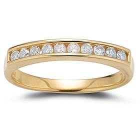 14k Choice of White or Yellow Gold Diamond Channel Set Ring (1/4 cttw, I-J Color, I2-I3... by