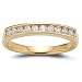 14k Yellow Gold Diamond Channel Set Ring (1/4 cttw, I-J Color, I2-I3 Clarity), Size 7