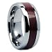 8MM Men's Tungsten Carbide Ring Wedding Band Wood Inlay Sizes 8 to 12 8MM Men's Tungsten Carbide Ring Wedding Band Wood Inlay Sizes 8 to 12