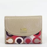 Coach Limited Edition Graphic Optic Medium Wallet 46734 Cherry