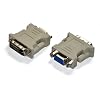DVI Adapter (DVI zu VGA) Digital auf Analog Adapter f�r Grafikkarten, Beamer, und Monitore TFT (Crt) DVI-I 24+5 zu VGA Stecker
