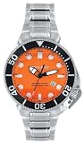 Beuchat Apnea 500m mens divers watch, orange dial