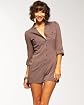 Kardashians by bebe Silky Shirt Romper main image