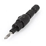 uxcell　さら穴のドリルビット　ホールソー　六角シャンク　58x 9mm　ブラック