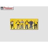 TRACK MAINTENANCE CREW - PREISER HO SCALE MODEL TRAIN FIGURES 10035