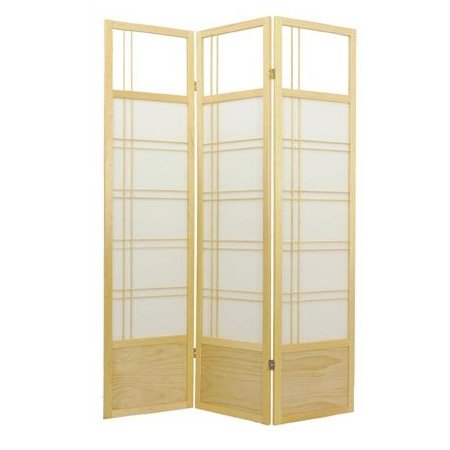 Kumo Classic Shoji Room Divider in Natural Number of Panels: 3