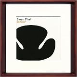 『Toshiaki Yasukawa』《Swan Chair》 インテリアアートポスター額付の画像