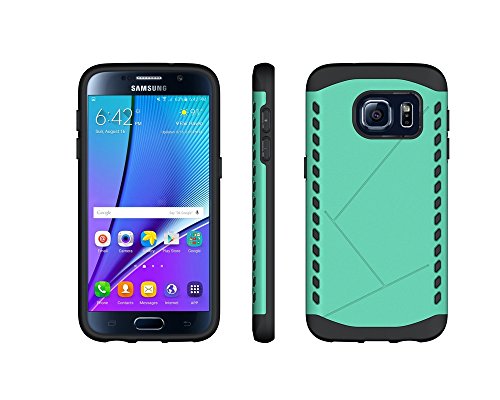 Samsung Galaxy S7 edge Case,Yayan 2-in-1 Armor Case Slim Dual Layer Protective Case Heavy Duty Hard Protection Cover for Galaxy S6,S6 Edge,S6 edge Plus,S7 and Note 5 [Blue]