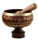 Tibetan Buddhist Red 5.5 Inch Singing Bowl