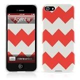 Agent18 P5SSL/48 SlimShield Limited Cover for Apple iPhone 5 - 1 Pack - Retail Packaging - Chevron Coral