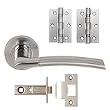 PLUS Internal Door Handle Pack Lever on Rose Dual Chrome Finish by Excel [並行輸入品]