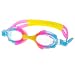 TOMTOP Cute Children Anti-fog Swimming Goggles PC Lens Silicone Swim Glasses Kids (Blue & Yellow & R
