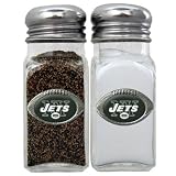 NEW YORK JETS OFFICIAL LOGO SALT AND PEPPER SHAKERS