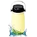 TOAO 5 in 1 Portable Solar Rechargeable Camping Lamp Waterproof Collapsible Silicone Storage Bottle with USB Power Bank