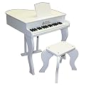 Schoenhut Elite Baby Grand Piano- White
