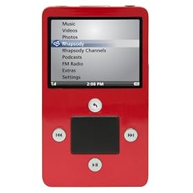 Haier ibiza Rhapsody 8 GB Video MP3 Player with Wi-Fi (Red)