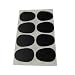 8pcs Alto Saxophone Mouthpiece Patches Pads Cushions 0.3mm Black